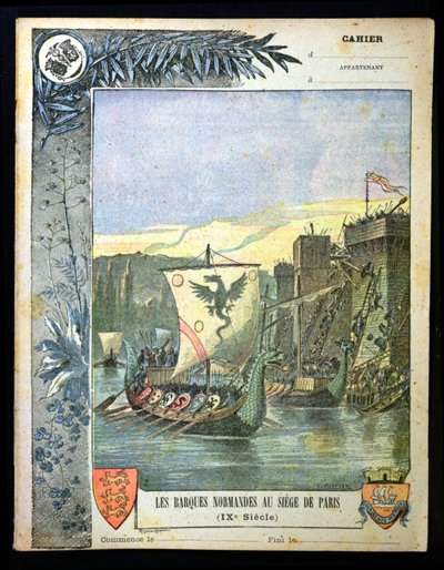 Navires normands assiégeant Paris, illustration d